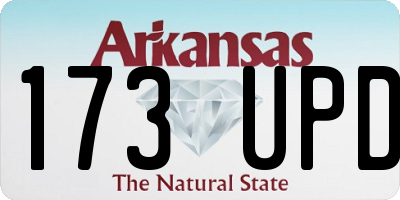 AR license plate 173UPD