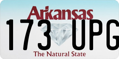AR license plate 173UPG