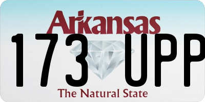 AR license plate 173UPP