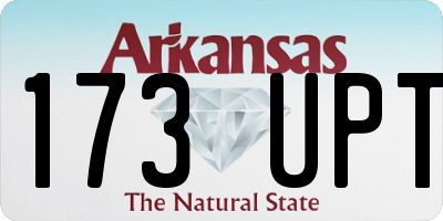 AR license plate 173UPT