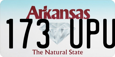 AR license plate 173UPU