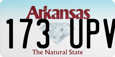 AR license plate 173UPV