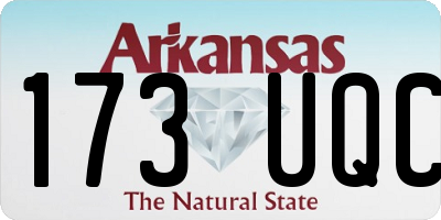 AR license plate 173UQC