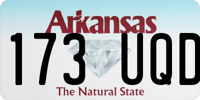 AR license plate 173UQD