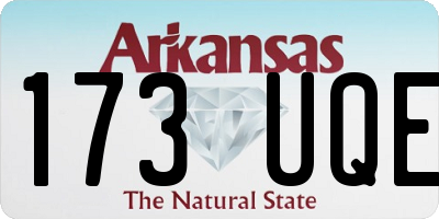 AR license plate 173UQE
