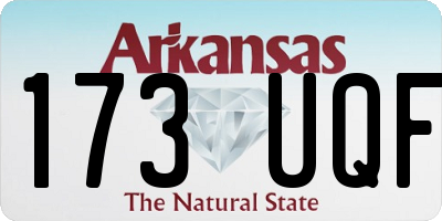 AR license plate 173UQF
