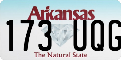 AR license plate 173UQG