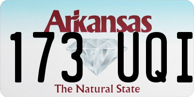 AR license plate 173UQI