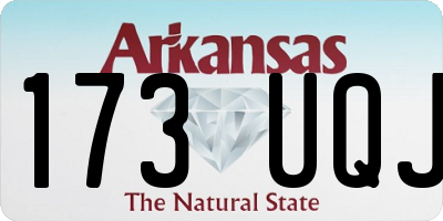 AR license plate 173UQJ