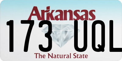 AR license plate 173UQL