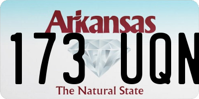 AR license plate 173UQN