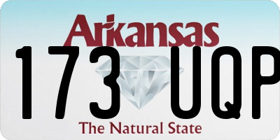 AR license plate 173UQP