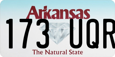 AR license plate 173UQR