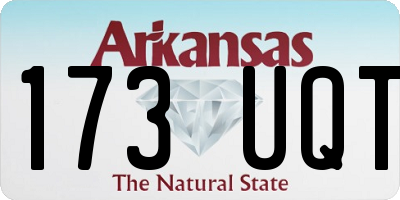 AR license plate 173UQT