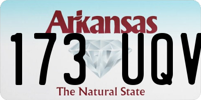 AR license plate 173UQV