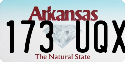 AR license plate 173UQX