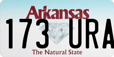 AR license plate 173URA