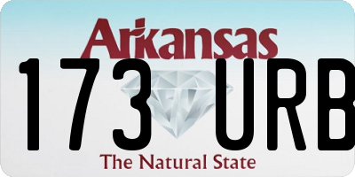 AR license plate 173URB