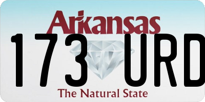 AR license plate 173URD
