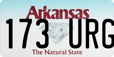 AR license plate 173URG