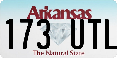 AR license plate 173UTL