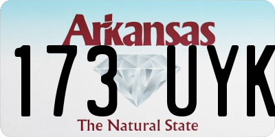 AR license plate 173UYK