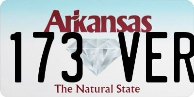 AR license plate 173VER