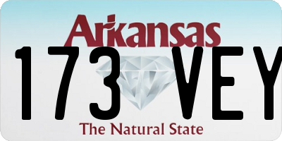 AR license plate 173VEY