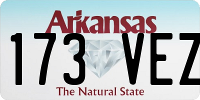 AR license plate 173VEZ