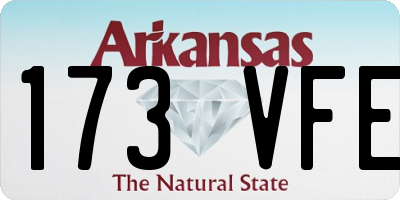 AR license plate 173VFE