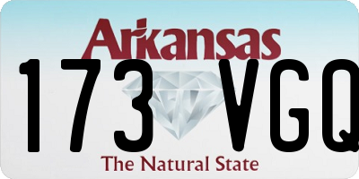 AR license plate 173VGQ