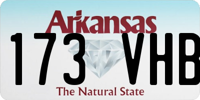 AR license plate 173VHB