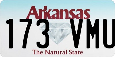 AR license plate 173VMU