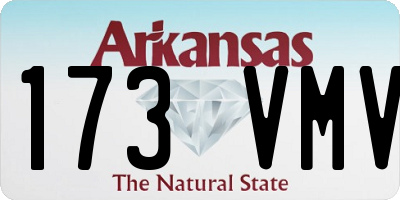 AR license plate 173VMV