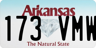 AR license plate 173VMW