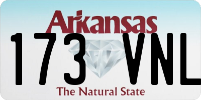 AR license plate 173VNL