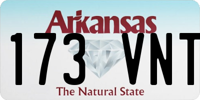 AR license plate 173VNT