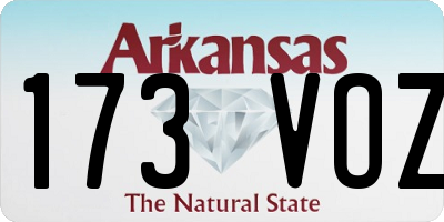 AR license plate 173VOZ