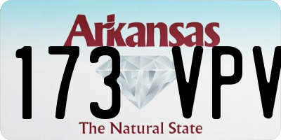 AR license plate 173VPV