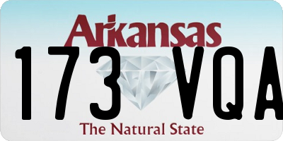 AR license plate 173VQA
