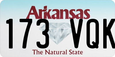 AR license plate 173VQK