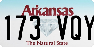 AR license plate 173VQY