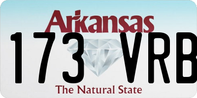 AR license plate 173VRB