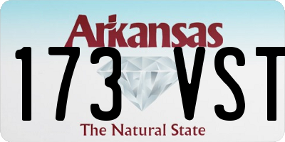 AR license plate 173VST