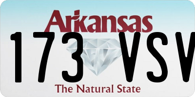 AR license plate 173VSV