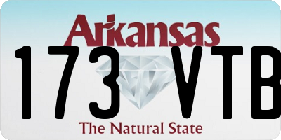 AR license plate 173VTB
