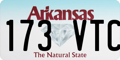 AR license plate 173VTC