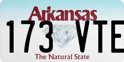 AR license plate 173VTE