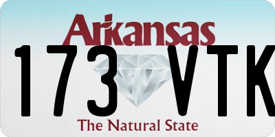 AR license plate 173VTK