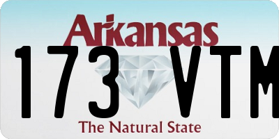 AR license plate 173VTM